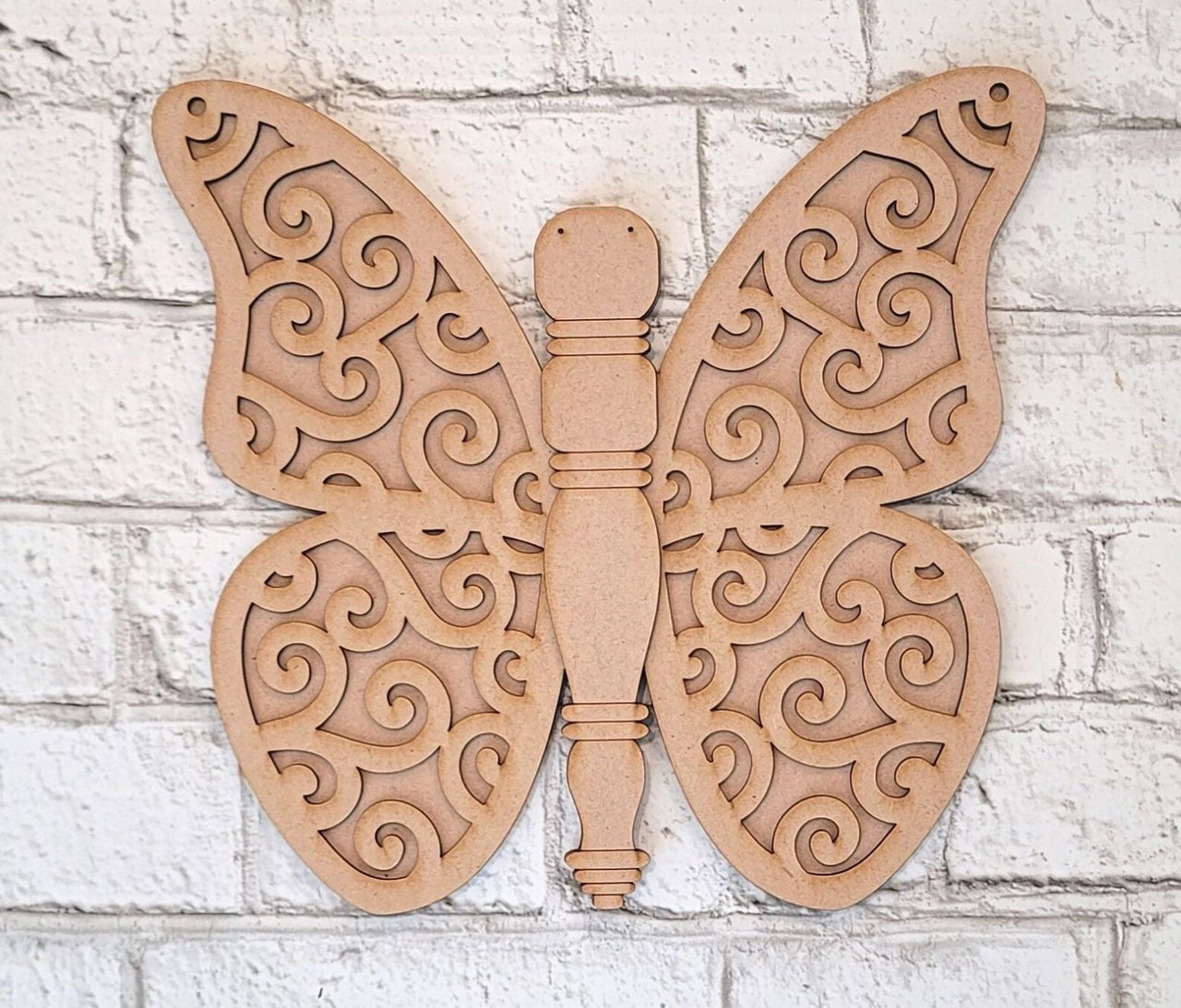 Spindle Butterfly 3-D Layered Wood Blank