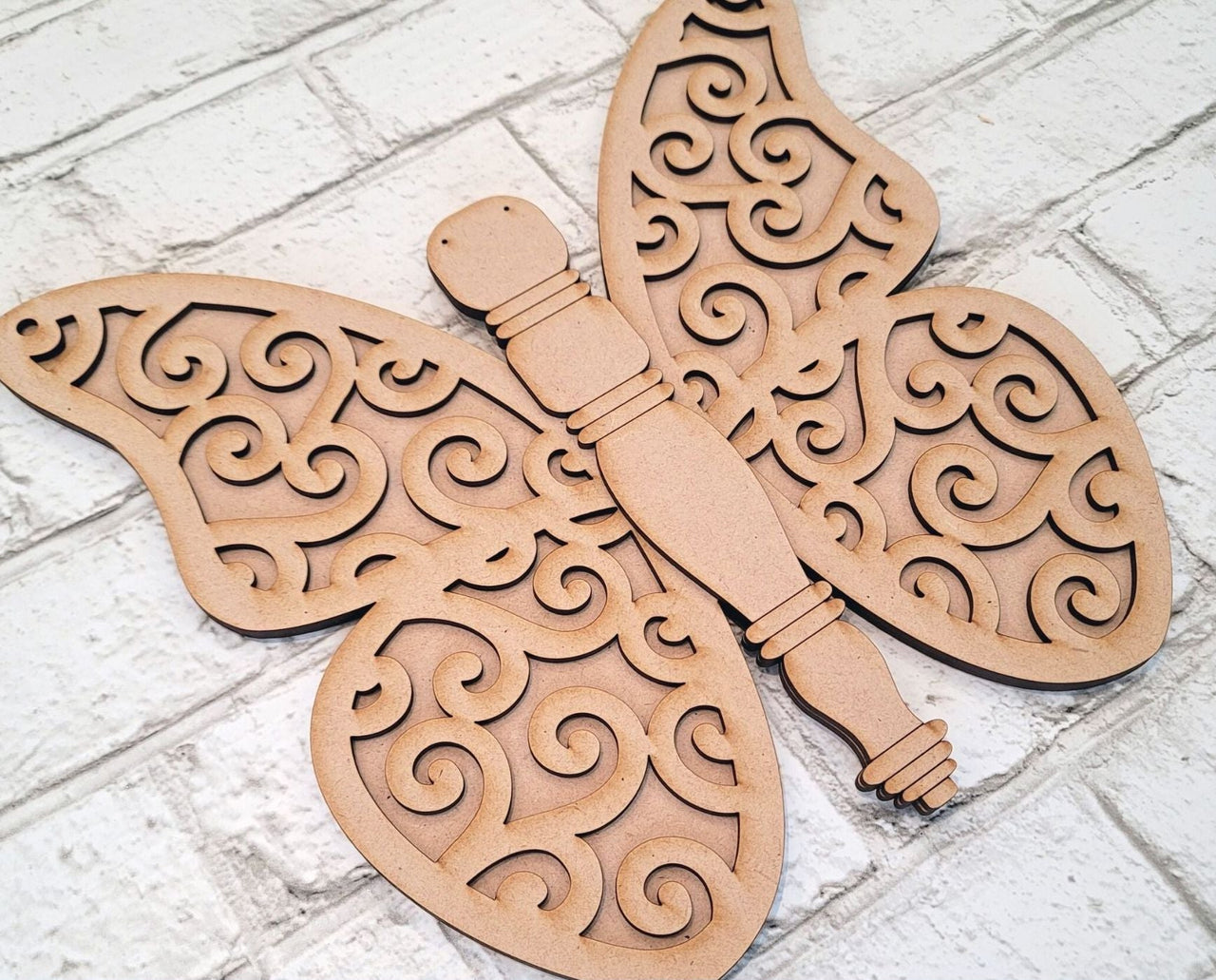 Spindle Butterfly 3-D Layered Wood Blank