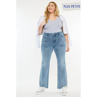 Thumbnail for KanCan USA PLUS PETITE HIGH RISE FLARE JEANS