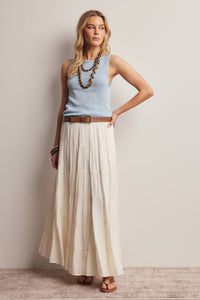 Thumbnail for Sleeveless Cotton Knit Tank Top FSW0046
