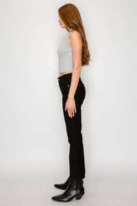 Thumbnail for HIGH RISE TUMMY CONTROL ANKEL SLIM STRAIGHT PFD JEANS
