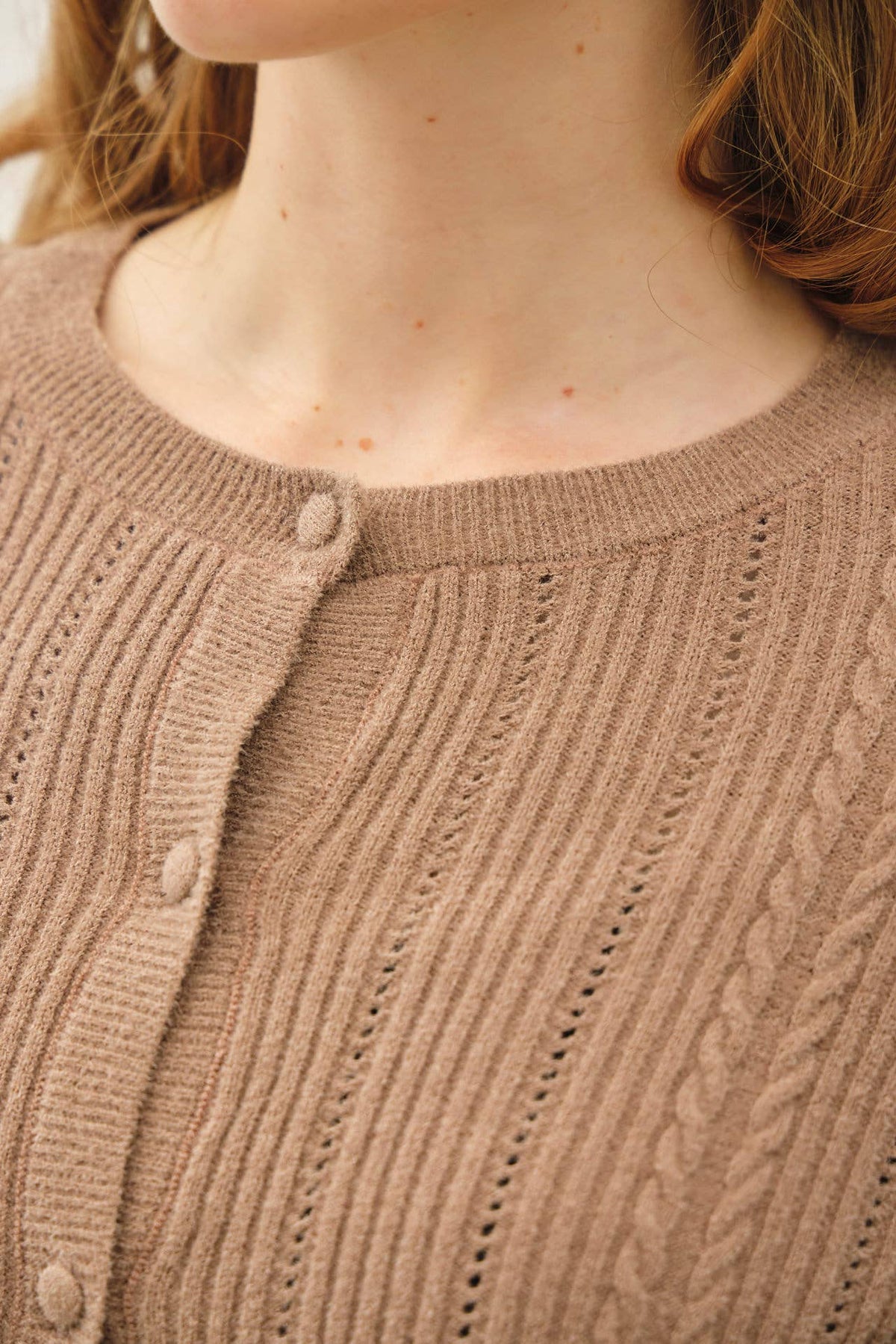 ULTRA SOFT POINTELLE FITTED CARDIGAN