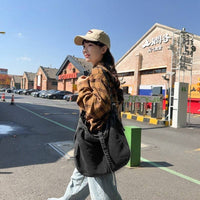 Thumbnail for Stylish Crossbody Denim Canvas Bag - Large Capacity