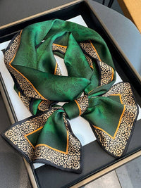 Thumbnail for Urban Leopard Printed Silk Imitation Scarf