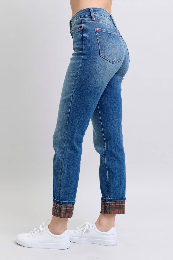 MR Plaid Print Cuff BF