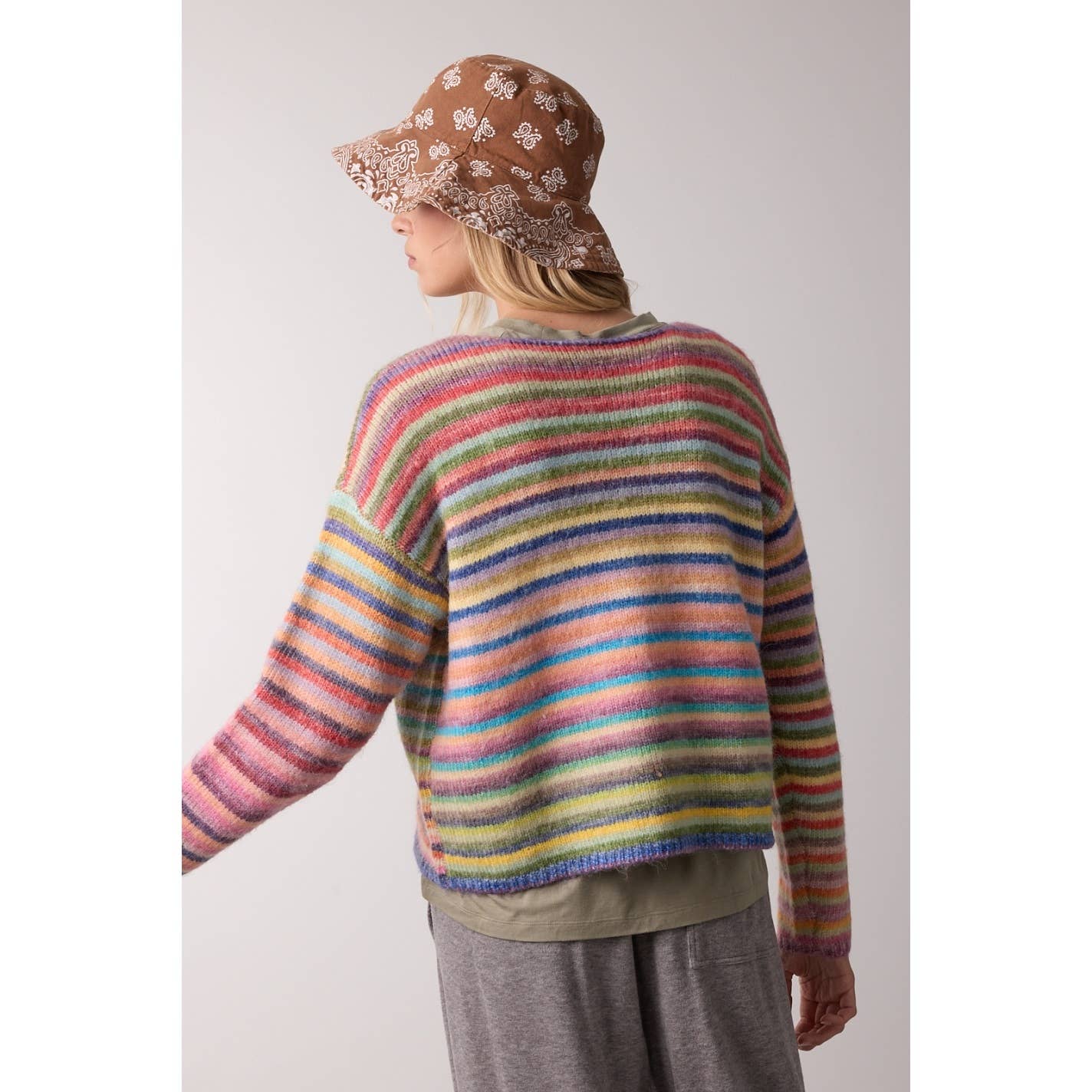 The Marisol Rainbow Knit Sweater