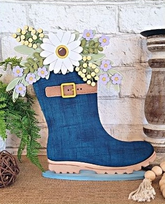 Spring Rainboot Shelf Sitter - Pick a Project - In- Person Workshop