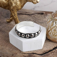 Thumbnail for Echo Ridge – Western Worn Silver Bubble Open Cuff