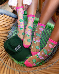 Thumbnail for Tenniscore Ruffle Sheer Crew Sock