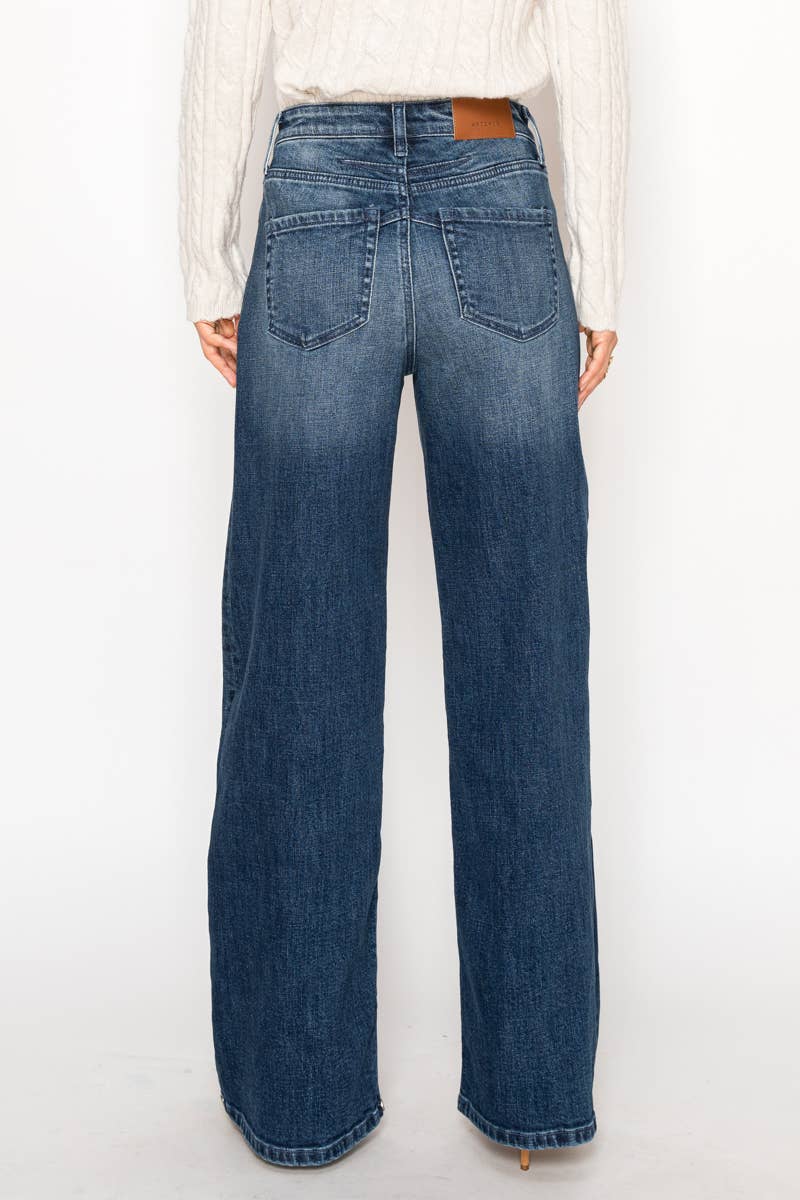 Artemis™ Wide Cuff Straight Jeans