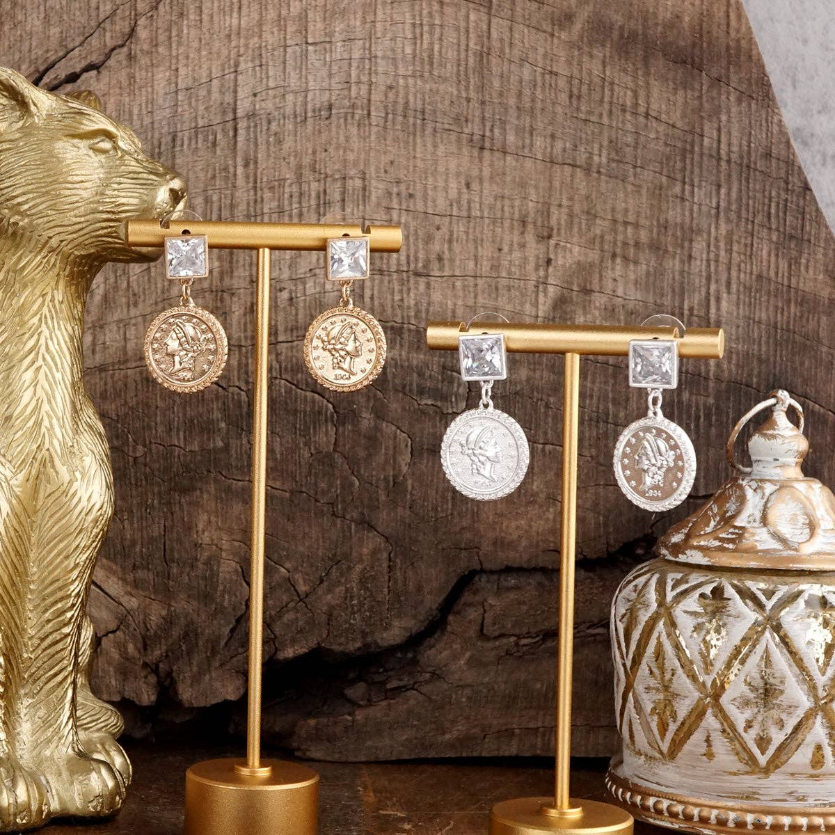 Starlit Relics – Coin & Pearl Station Necklace