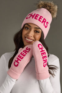 Thumbnail for Pink Cheers Knit Pom Hat