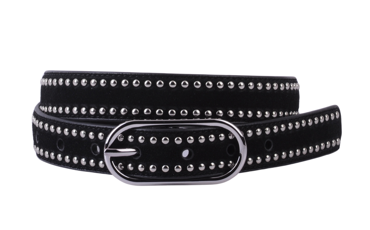 StudLined Suede Belt