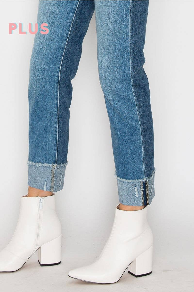 Curvy Artemis Plus High Rise Straight Jeans