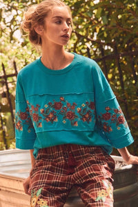 Thumbnail for The Maribel Floral Knit Top