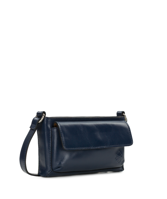 Patricia Nash Dovera Crossbody | Navy Vintage Distressed Leather