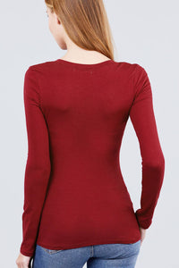 Thumbnail for Long Sleeve Scoop Neck Top