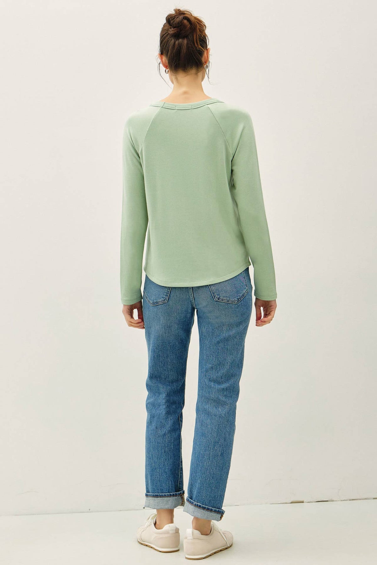 SOFT JERSEY RAGLAN LONG SLEEVE TOP