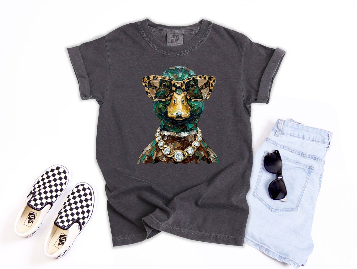 Glam Mallard Duck Graphic Tee
