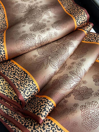 Thumbnail for Urban Leopard Printed Silk Imitation Scarf