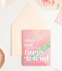 Thumbnail for Furry Friend Rainbow Bridge - Pet Sympathy Greeting Card