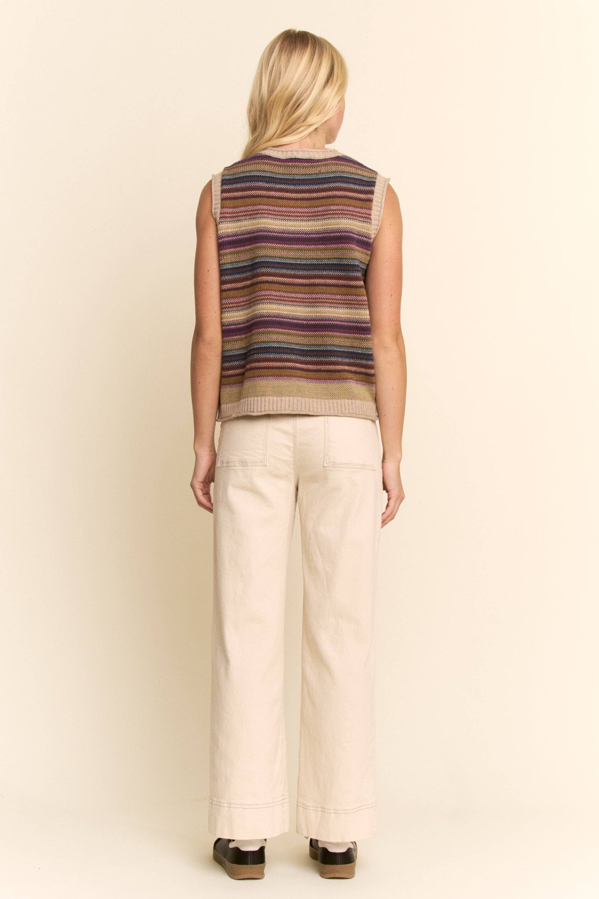 Sabine Striped Sweater Vest