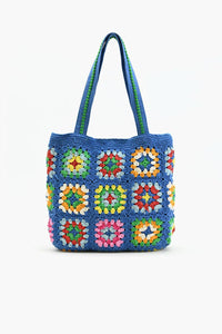 Thumbnail for Blue Handmade Crochet Bags - Sustainable Fashion