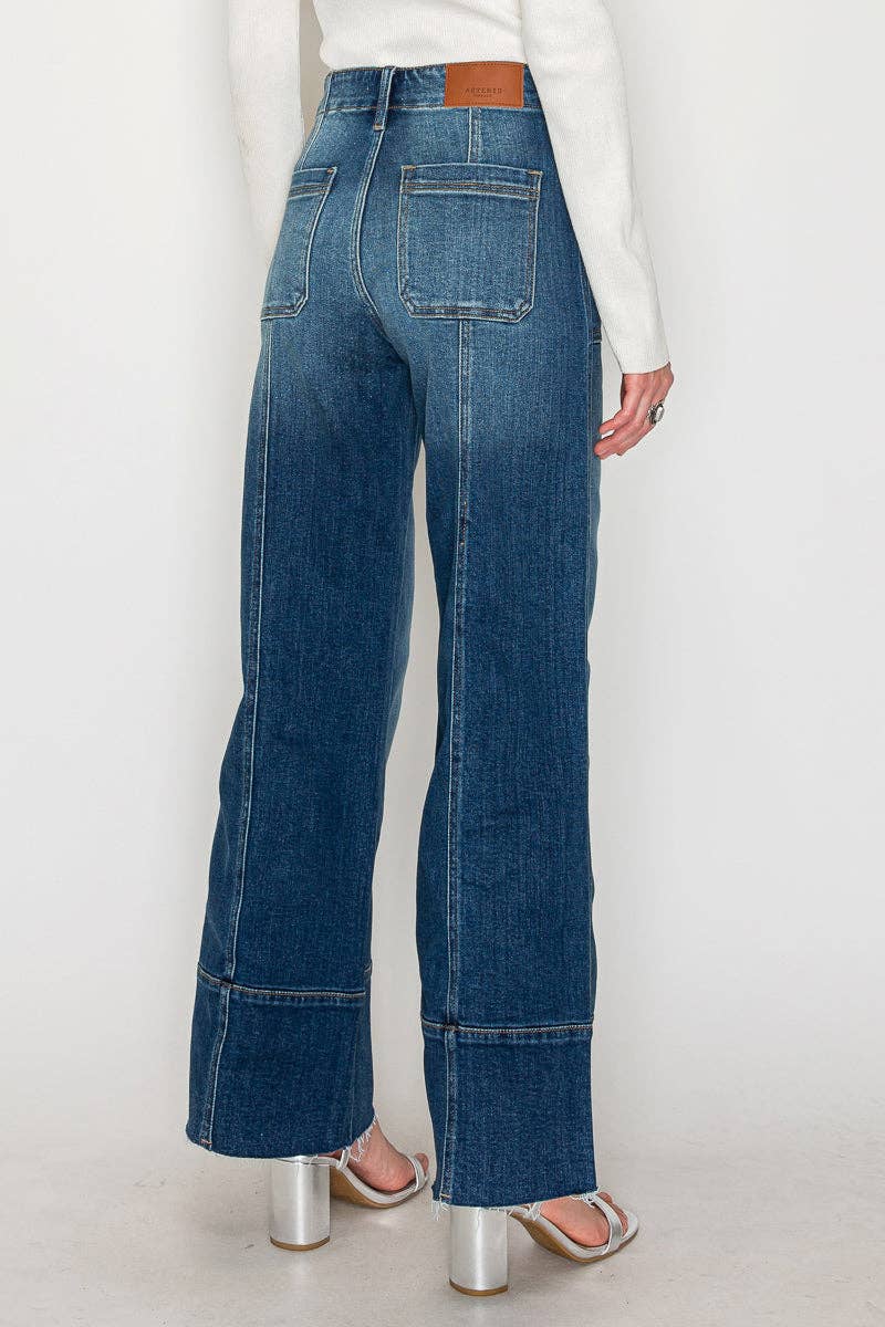 ARTEMIS VINTAGE ECO FRIENDLY FABRIC TUMMY CONTROL PALAZZO JEANS