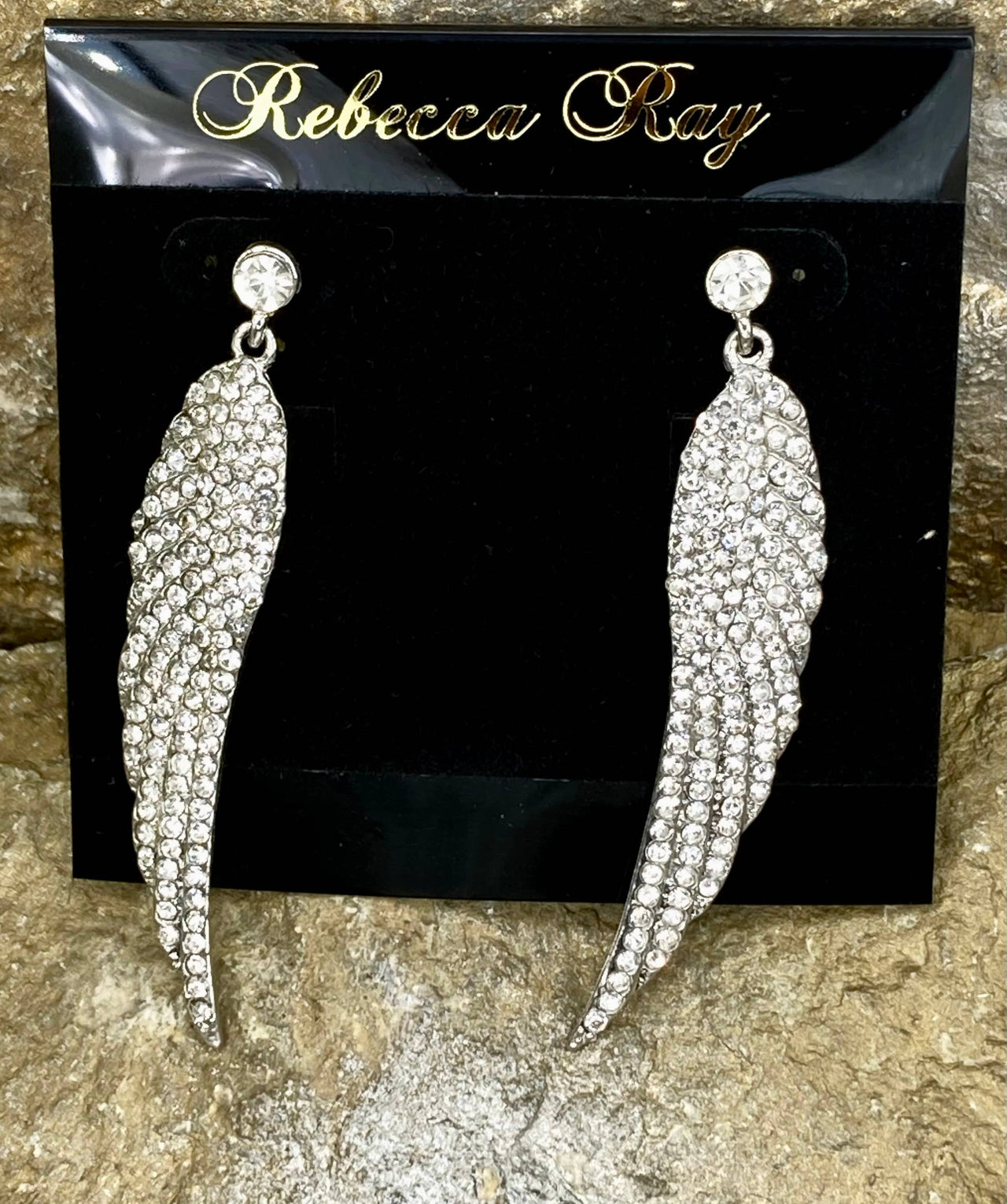 Crystal Winged Earring