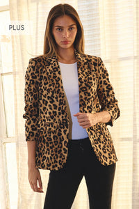 Thumbnail for The Simone Leopard Blazer — Plus