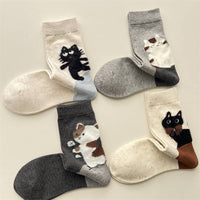Thumbnail for Adorable Cat Animal Pattern Casual Crew Socks