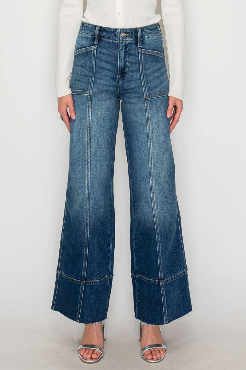 ARTEMIS VINTAGE ECO FRIENDLY FABRIC TUMMY CONTROL PALAZZO JEANS