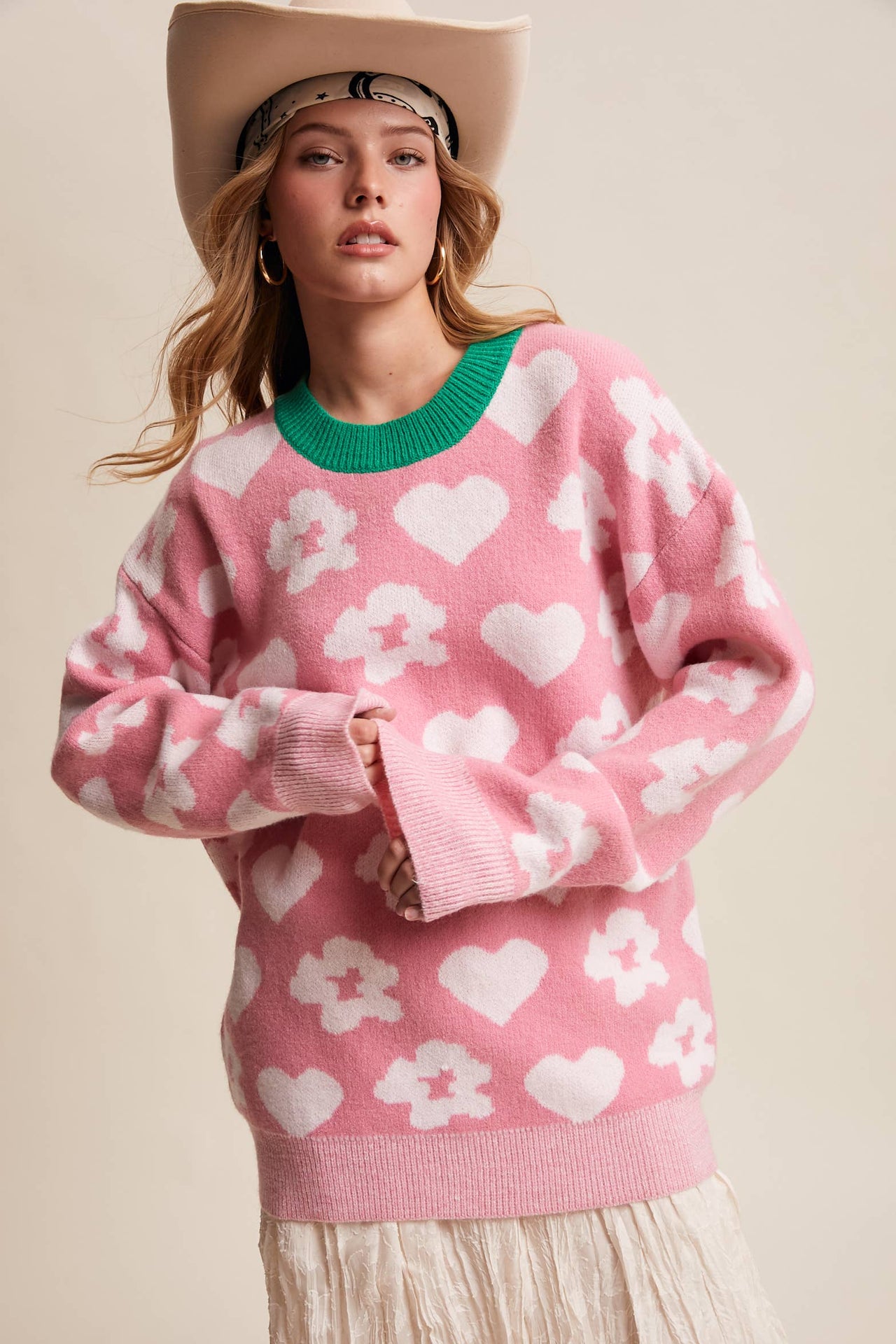 Heart & Bloom Knit Sweater