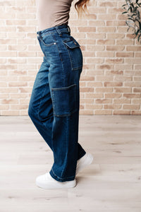 Thumbnail for Judy Blue High Rise Cargo Straight Jeans