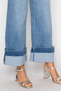 Thumbnail for INSEAM TRANSFORMER TUMMY CONTROL HIGH RISE A-WIDE JEANS