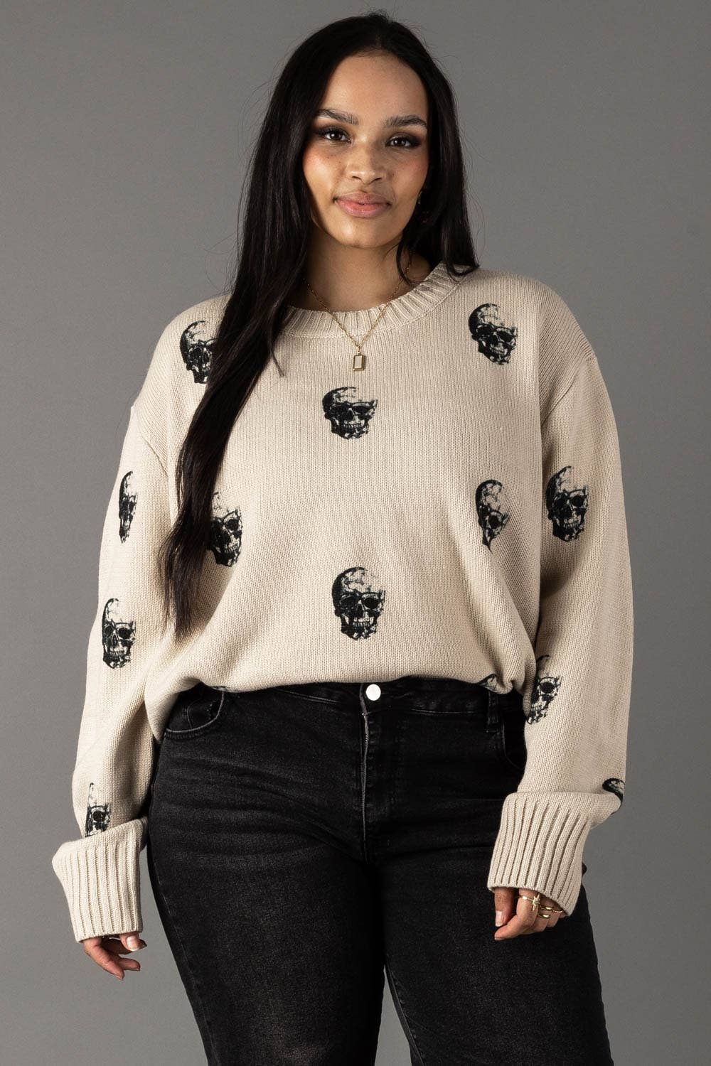 The Vesper Skull Sweater | Plus