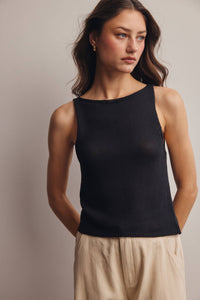 Thumbnail for Sleeveless Cotton Knit Tank Top FSW0046
