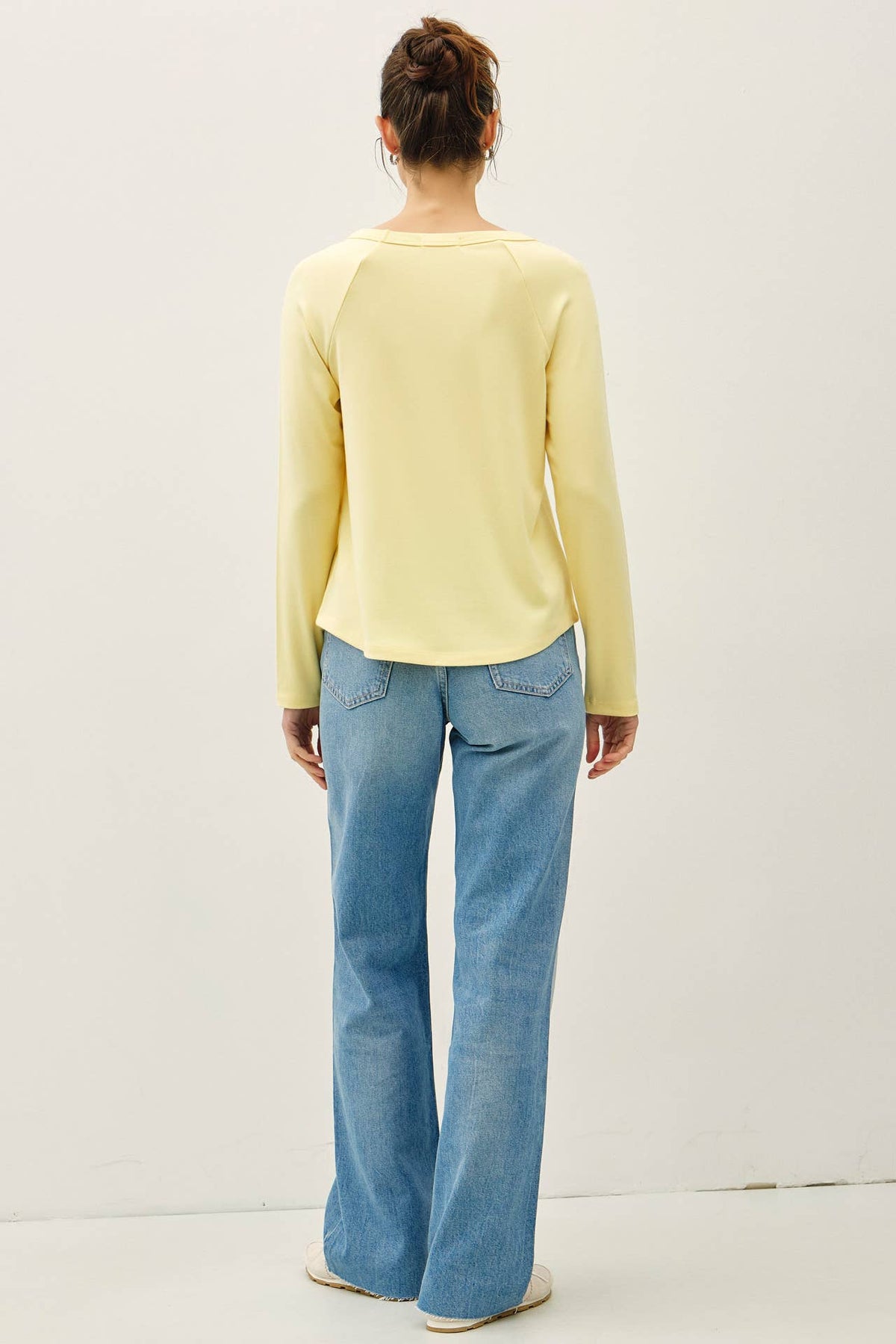 SOFT JERSEY RAGLAN LONG SLEEVE TOP