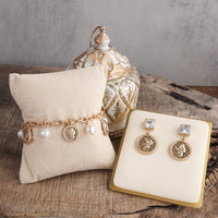 Thumbnail for Starlit Relics – Coin & Pearl Station Necklace