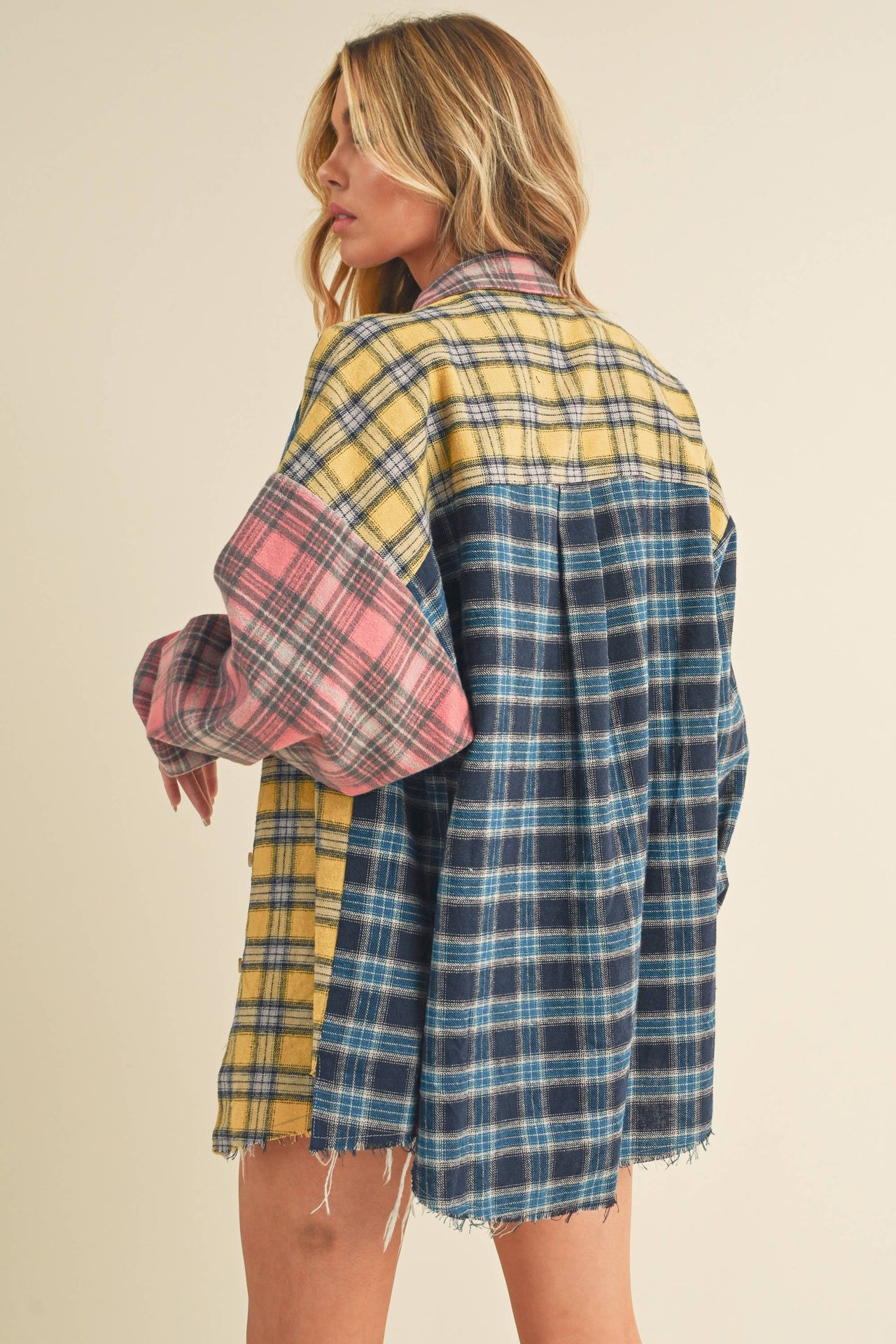 Neela Multi Color Plaid Flannel Shirt