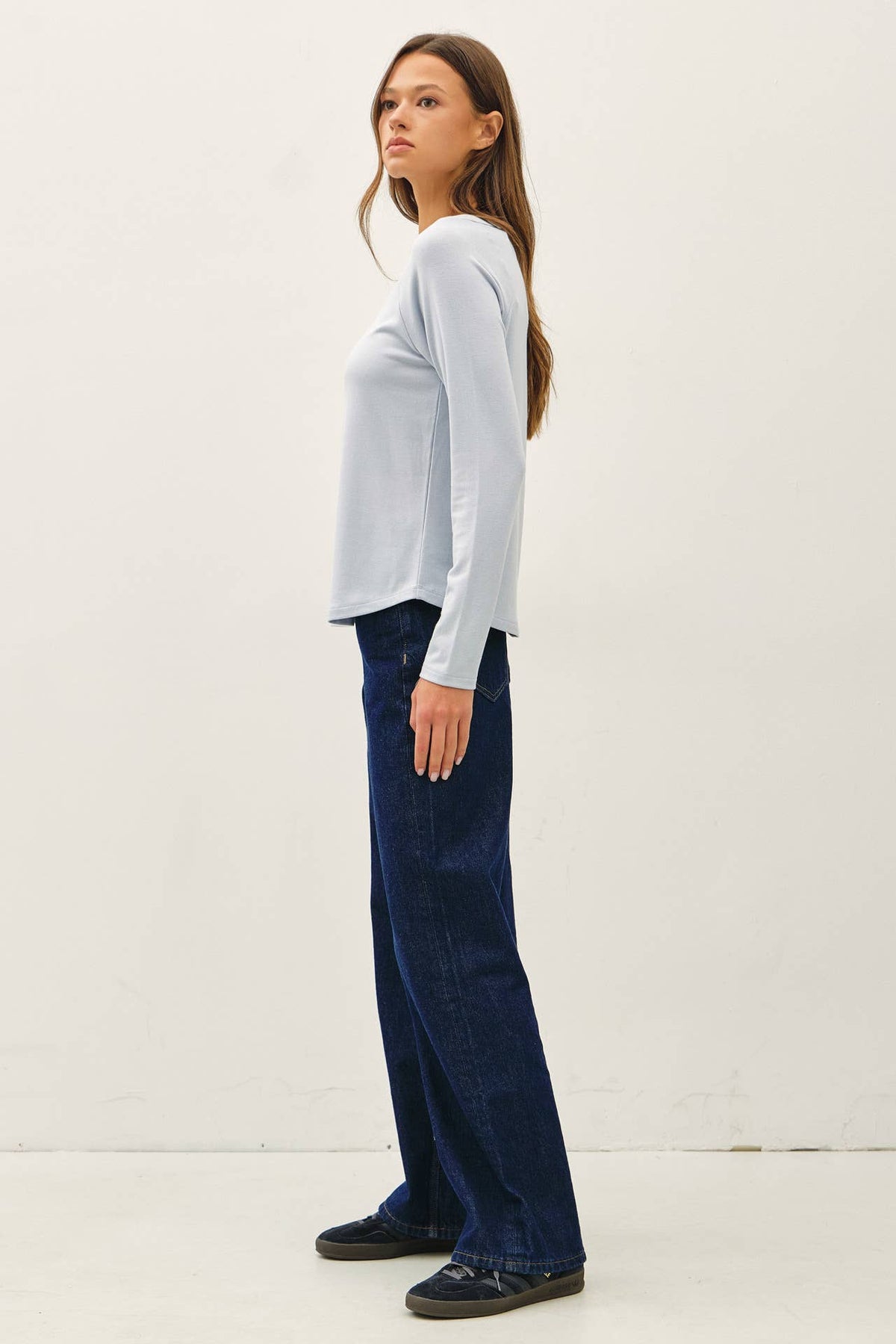 SOFT JERSEY RAGLAN LONG SLEEVE TOP