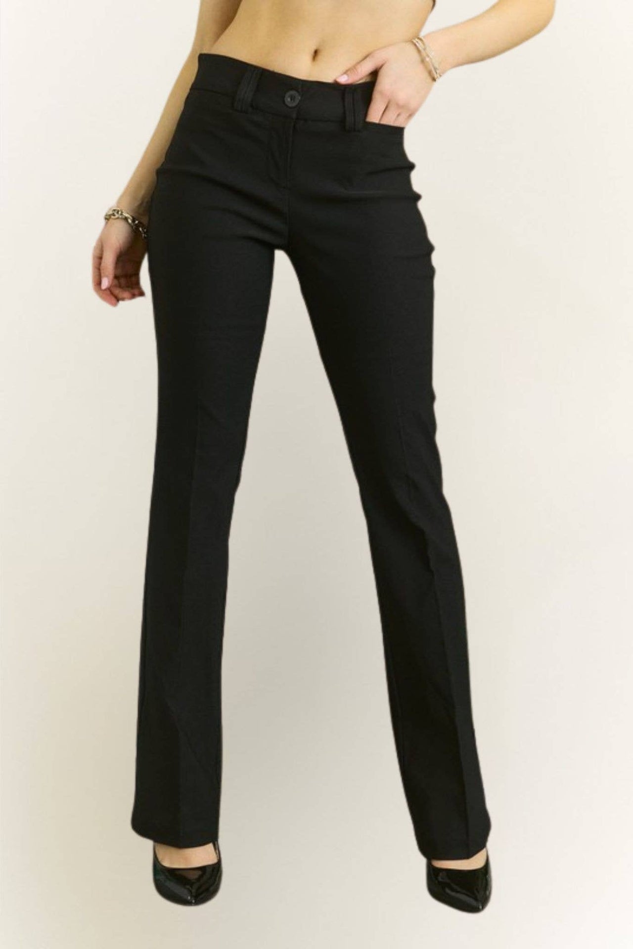 IMP2209E - STRAIGHT BUTTON SOLID PANT