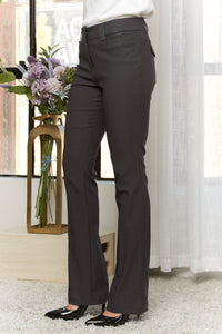 Thumbnail for IMP2209E - STRAIGHT BUTTON SOLID PANT