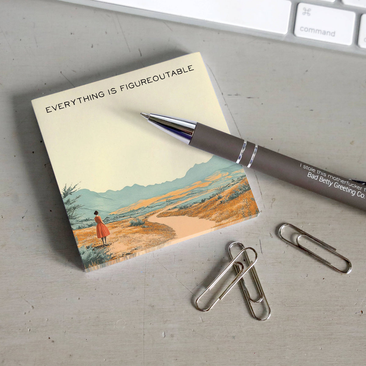 Everything is Figureoutable -  Motivational Sticky Note Pad
