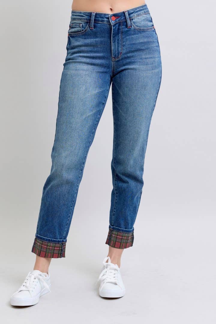MR Plaid Print Cuff BF