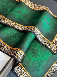 Thumbnail for Urban Leopard Printed Silk Imitation Scarf