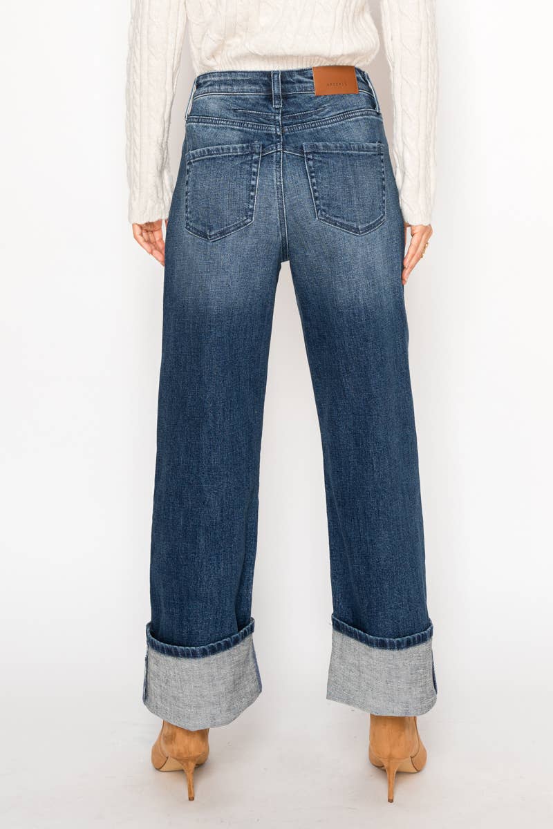 Artemis™ Wide Cuff Straight Jeans