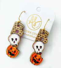 Thumbnail for Fall Halloween Statement Earring Halloween Boo Earrings