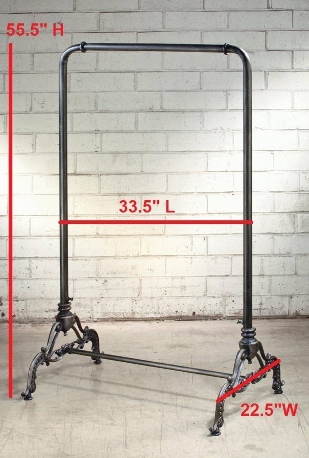Black Iron Floor Rack
