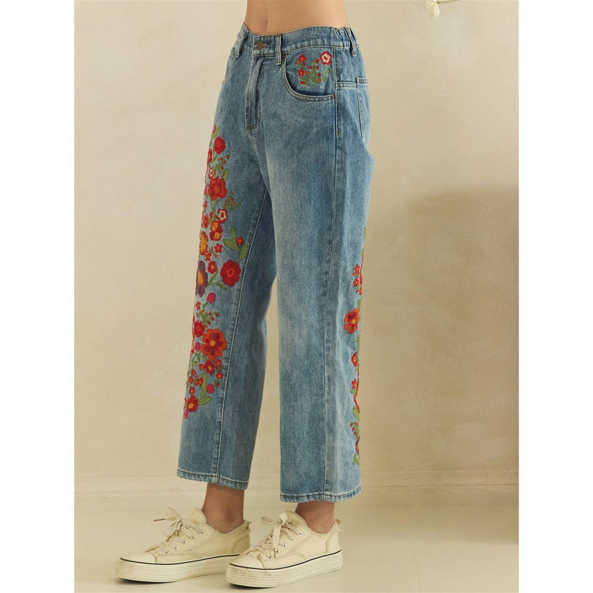 The Dahlia Embroidered Jeans